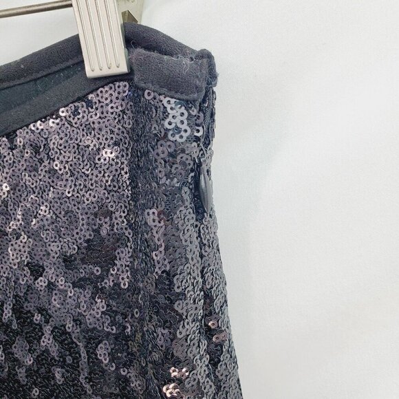 By Anthropologie Women's Black Flare Pants Joni Sequin Pull-On Size 0 - Picture 9 of 10